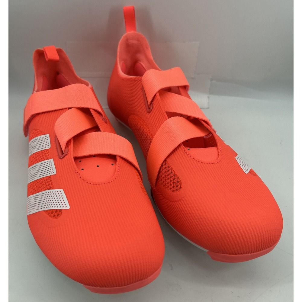Adidas Indoor Cycling Shoes GZ6343 Red With White Stripes Men's Size 9.5 - Picture 2 of 5
